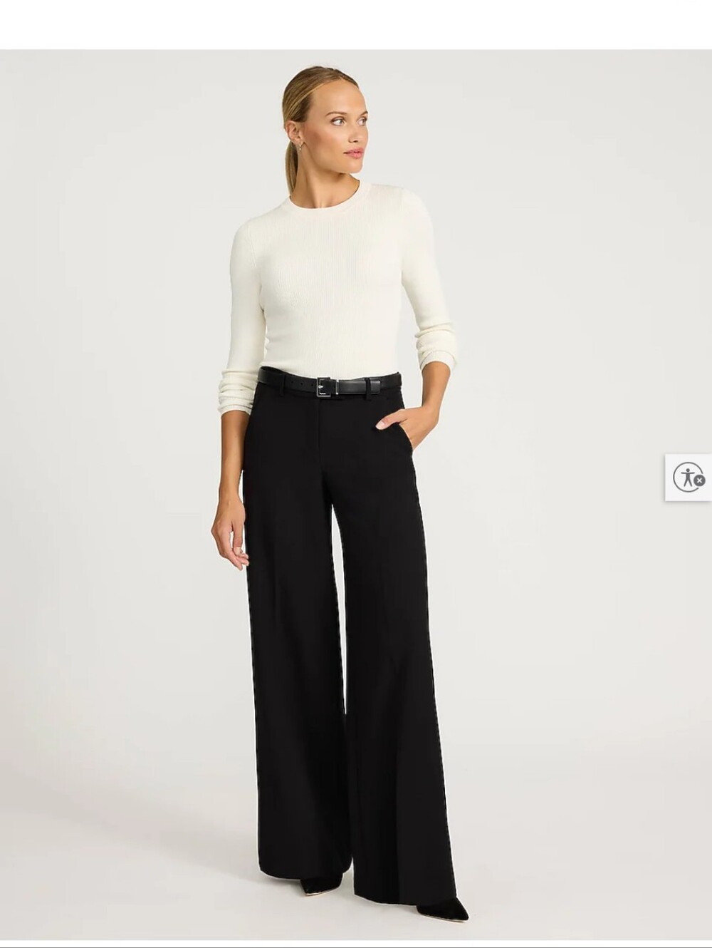 Editor Mid Rise Wide Leg Trouser - Picture 3 of 7